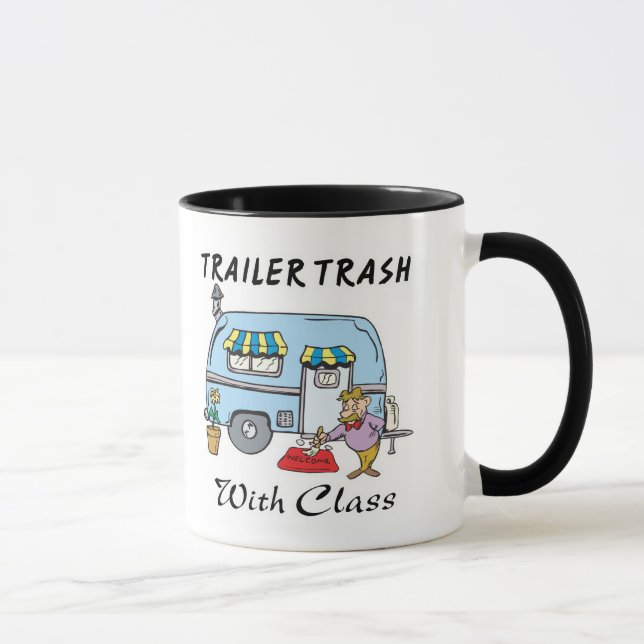soptippens skräp med klass mugg (Höger)