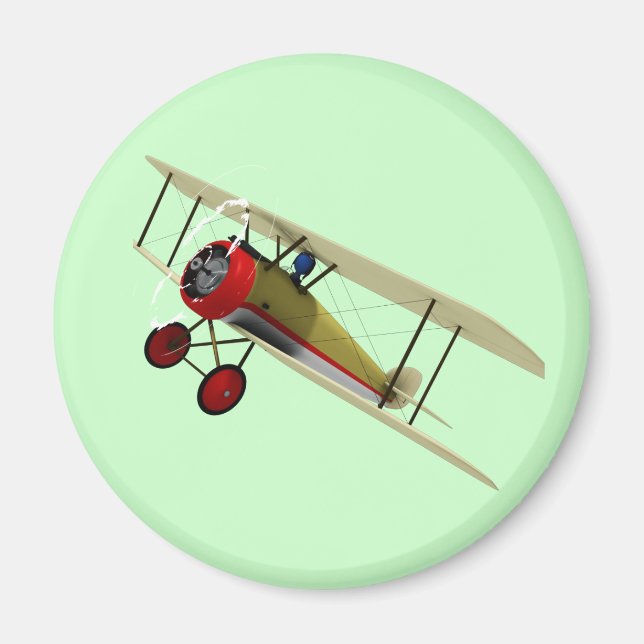 Sopwith Camel och Pilot Magnet (Framsidan)