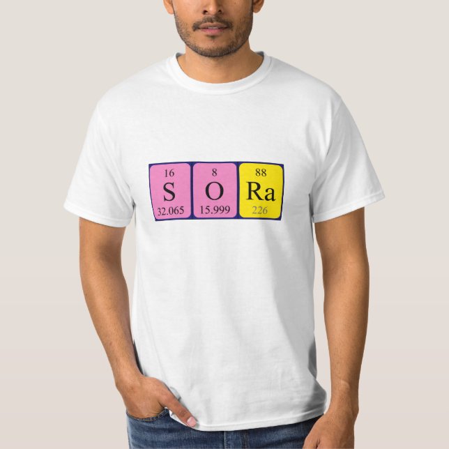 Sora Periodisk skjorta bord namn T-shirt (Framsida)