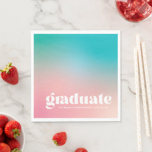 Sorbet Gradient Studentfest Napkins Pappersservett