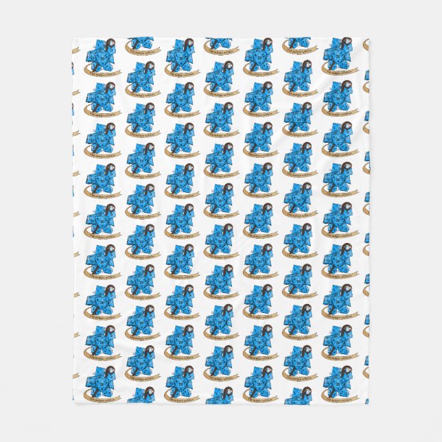 Sorcerer Dice Design Fleecefilt (Framsidan)
