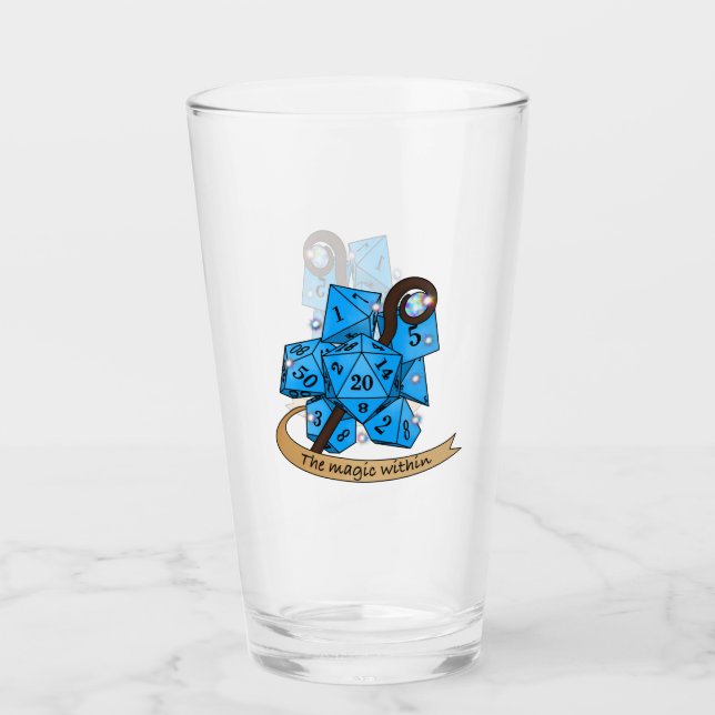 Sorcerer Dice Design Glaskopp (Framsida)