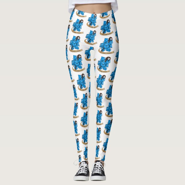 Sorcerer Dice Design Leggings (Framsida)