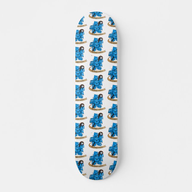 Sorcerer Dice Design Mini Skateboard Bräda 18,5 Cm (Framsida)