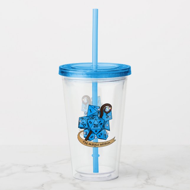 Sorcerer Dice Design Take Away Mugg (Framsida)