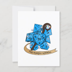 Sorcerer Dice Design Vykort