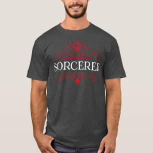 Sorcerer Game Night Uniform Tabletop RPG-tecken T Shirt