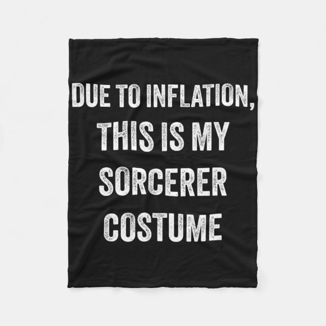 Sorcerer Halloween Costume Fleecefilt (Framsidan)