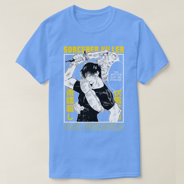 Sorcerer Killer Toji Fanart T Shirt (Design framsida)