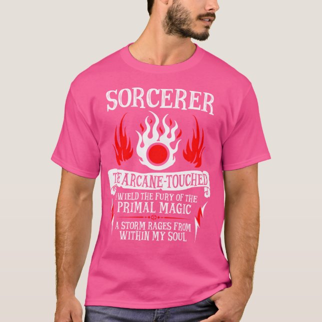 Sorcerer the Arcane-Touched - Dungeons Dragons (V T Shirt (Framsida)