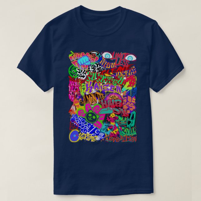 Sorcerers Graffiti T Shirt (Design framsida)