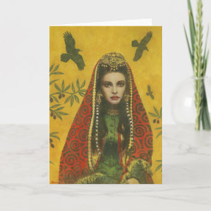 Sorceress Hälsning Card Kort