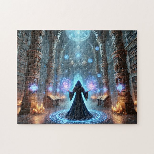 Sorceress Mystical Library Ancient Magic & Secrets Pussel (Horisontell)