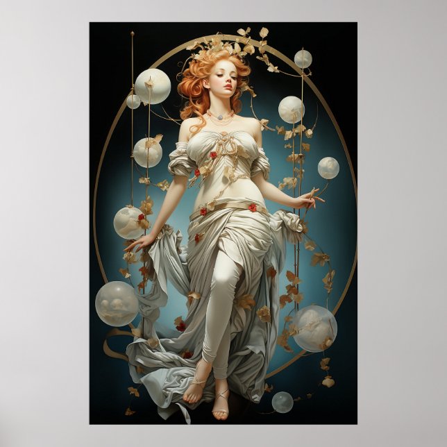Sorceress- och sfärmålningen poster (Framsidan)