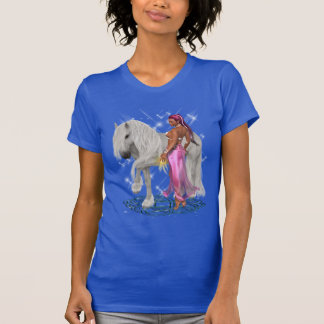 Sorceress och vit hingst. t shirt