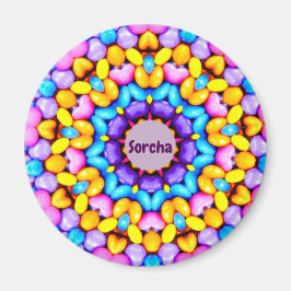 SORCHA ~ Personlig Påsk Mönster Fractal ~ Magnet
