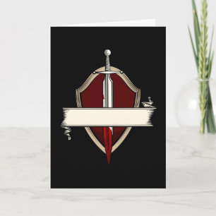 Sordbanderoll Jackar om Arm Medieval Sword Fight Kort