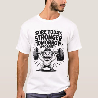 "Sore Today, starkare imorgon (förmodligen)" T Shirt