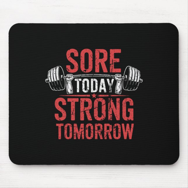 Sore Today Strong I morgon Bodybuilding Gym Musmatta (Framsidan)