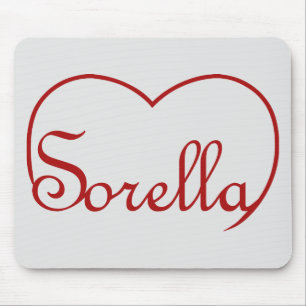 Sorella Italy Sister hjärta Red Musmatta