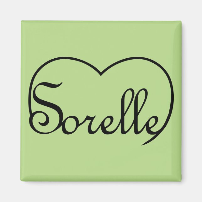 Sorelle Italy Sisters hjärta Magnet (Framsidan)