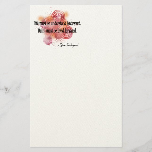 Soren Kierkegaard Brevpapper (Framsida)