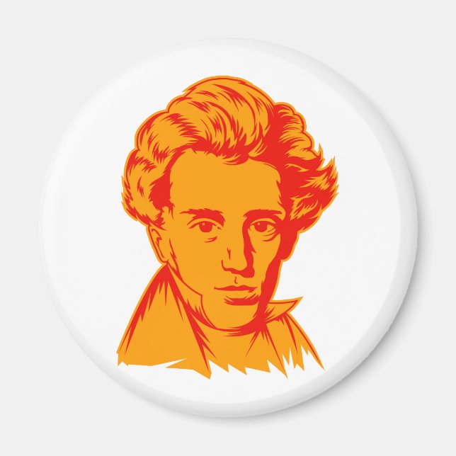 Soren Kierkegaard filosofi om existentialistisk po Magnet (Framsidan)