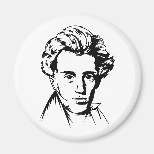 Soren Kierkegaard filosofi om existentialistisk po Magnet (Framsidan)