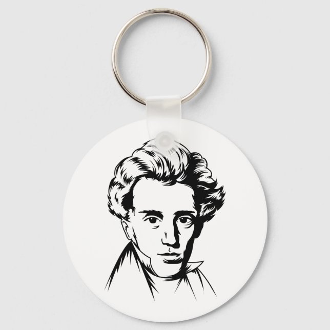 Soren Kierkegaard filosofi om existentialistisk po Nyckelring (Framsida)