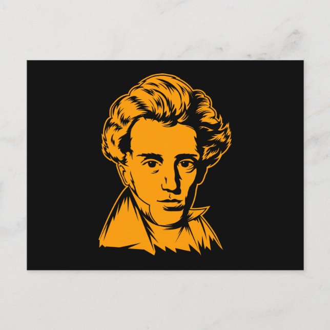 Soren Kierkegaard filosofi om existentialistisk po Vykort (Framsida)