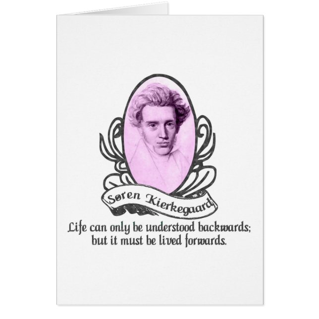 Søren Kierkegaard Hälsningskort (Framsidan)
