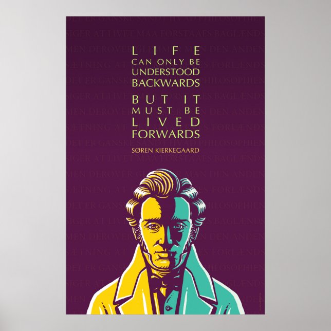 Søren Kierkegaard inspirationsoffert: Life Poster (Framsidan)