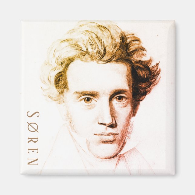 Søren Kierkegaard Magnet (Framsidan)