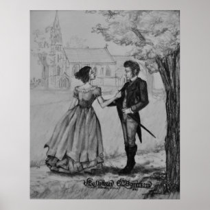 Søren Kierkegaard och Regine Olsen Poster