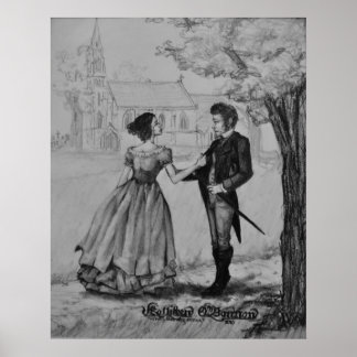 Søren Kierkegaard och Regine Olsen Poster