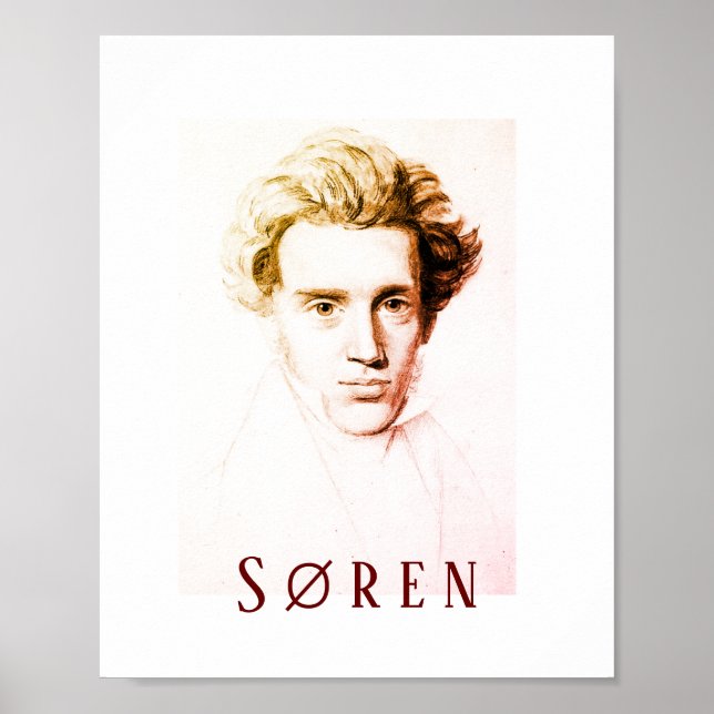 Søren Kierkegaard Poster (Framsidan)