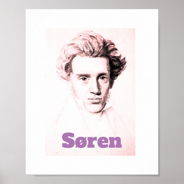 Søren Kierkegaard Poster (Framsidan)