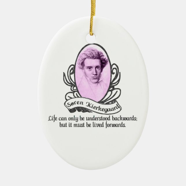 Søren Kierkegaard prydnad Julgransprydnad Keramik (Framsidan)