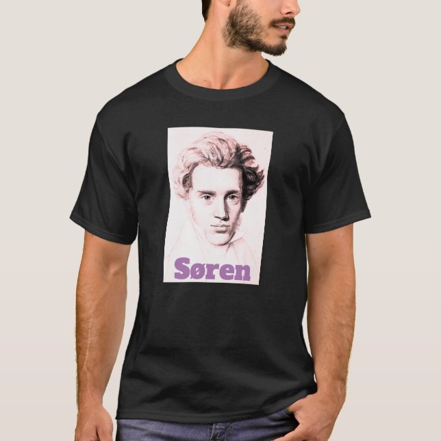 Søren Kierkegaard T Shirt (Framsida)
