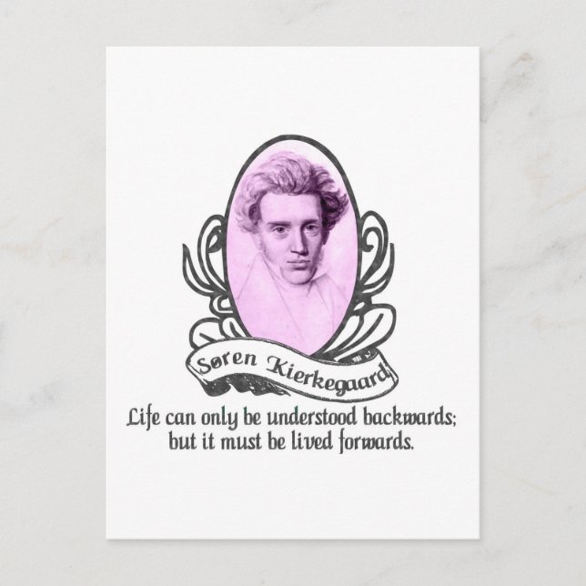 Søren Kierkegaard Vykort (Framsida)