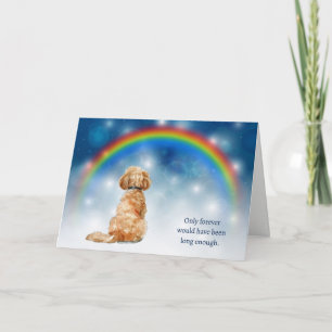 Sorg för Cavapoo Hund Nattljus Sympati Helgkort
