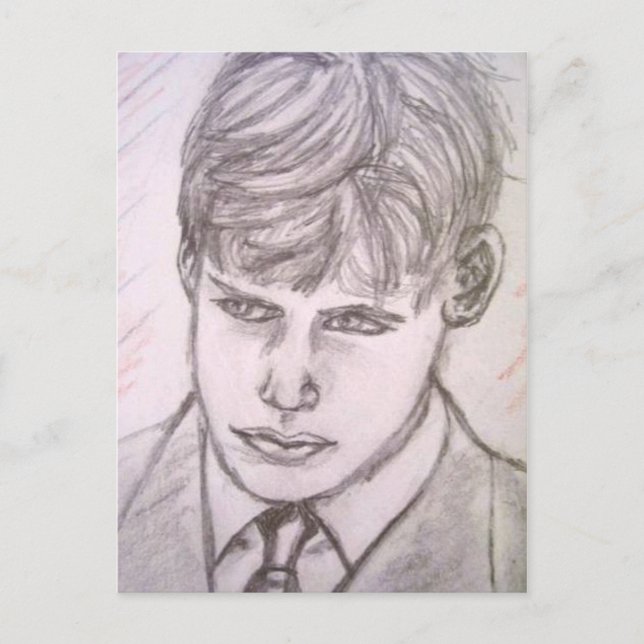 sorg vykort (Framsida)