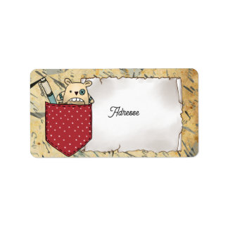 Sorgenfressertasche Adressetikett