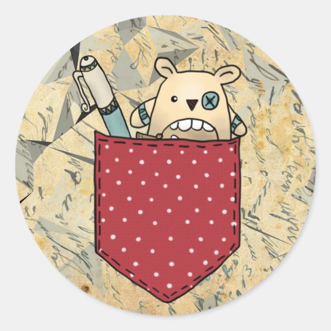 Sorgenfressertasche Runt Klistermärke (Framsida)