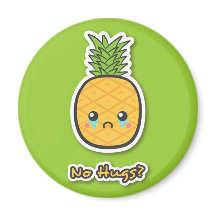 Sorglig Ananas som inte får några kramar
