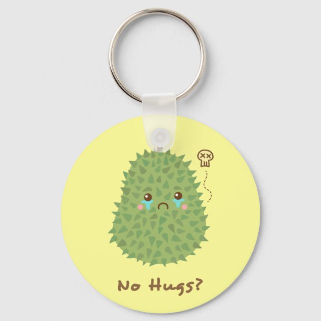 Sorglig Durian som inte får några kramar Nyckelring (Framsida)