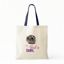 sorglig hamster bara en tjej handledbag