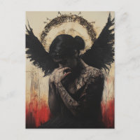Sorglig Mörk Ängel Fantasy