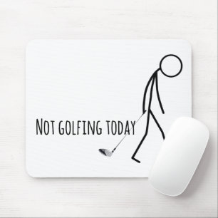 Sorglig Stickman för Golfare Musmatta