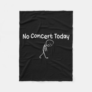 Sorgliga Stickfigur Musikälskare Inget Konsert Ida Fleecefilt